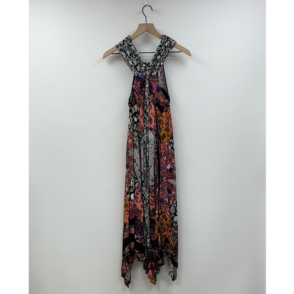 Free People California Love Floral Patchwork Bandeau Sleeveless Maxi Dress 2 - Picture 5 of 13